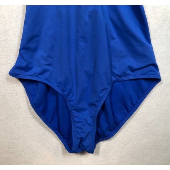 Athleta One Piece Swimsuit 439092 Royal Blue Strappy Athletic Women's Medium M - Picture 6 of 10